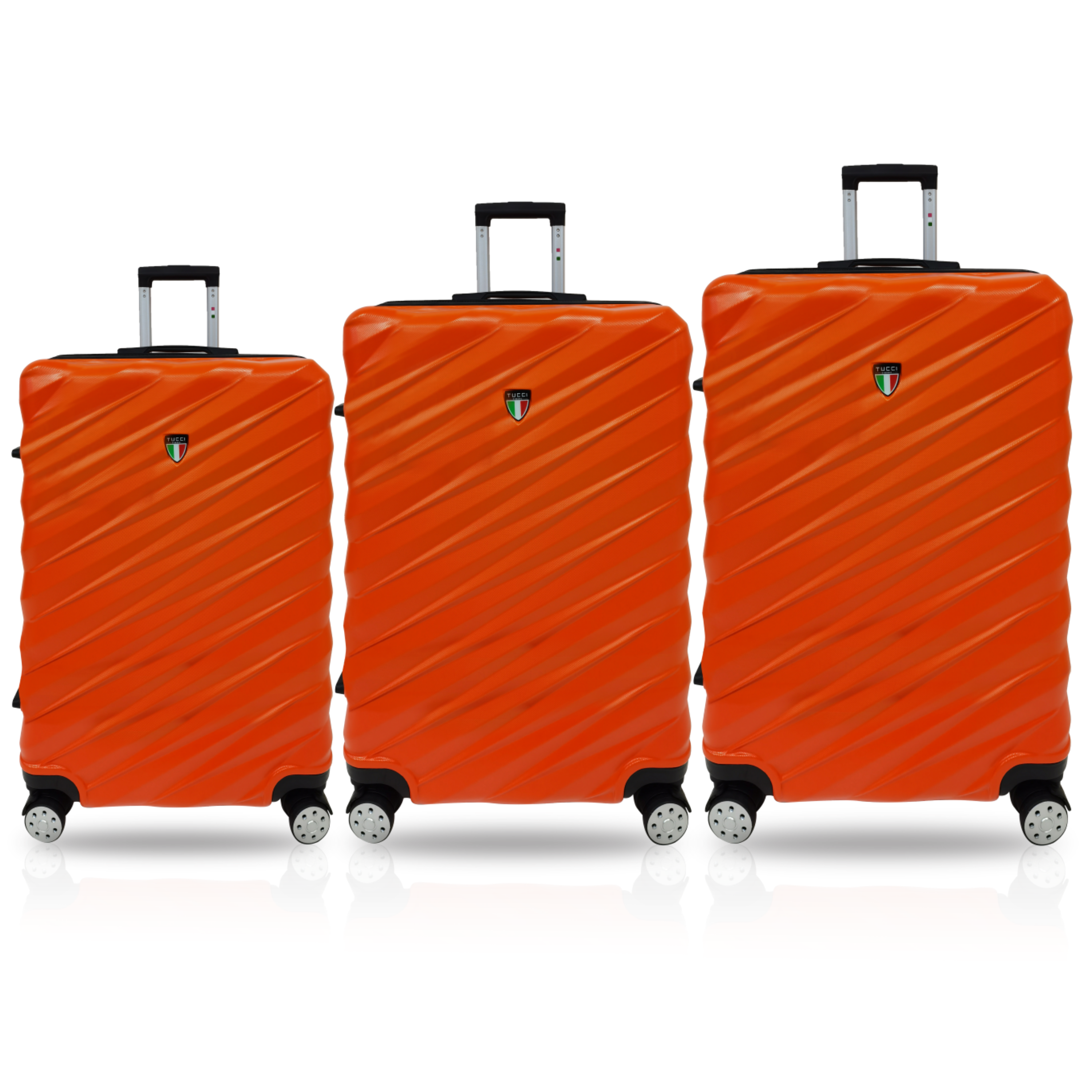 TUCCI Italy STORTO 3PC Hardside Luggage Set (20", 24", 28")