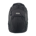 TUCCI Italy Cyclist 18.11" Backpack – Black, Laptop Compartment, Air‑Hole Front Pocket, Headphone Port, Mesh Bottle Pockets