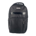 TUCCI Italy Biker 18.9" Backpack – Black, Multi‑Compartment Design, Front Zipper Pocket, Laptop Compartment, Air‑Flow Back Padding