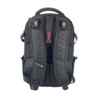 TUCCI Italy TrailTracker 18.5" Backpack – Black, Multi‑Pocket Organizer, Laptop Compartment, Padded Back, Side Bottle Pockets
