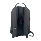 TUCCI Italy TrailBlazer 15.8" Backpack – Black, Reflective Safety Strip, Multi‑Pocket Organizer, Laptop Compartment, Water Bottle Pockets