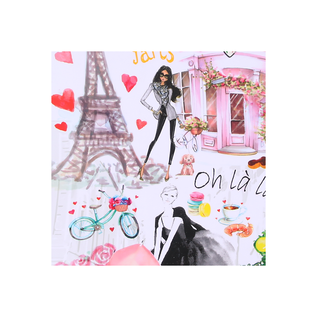 TUCCI Italy PARIS LOVE ART (20", 24", 28") Luggage Suitcase Set