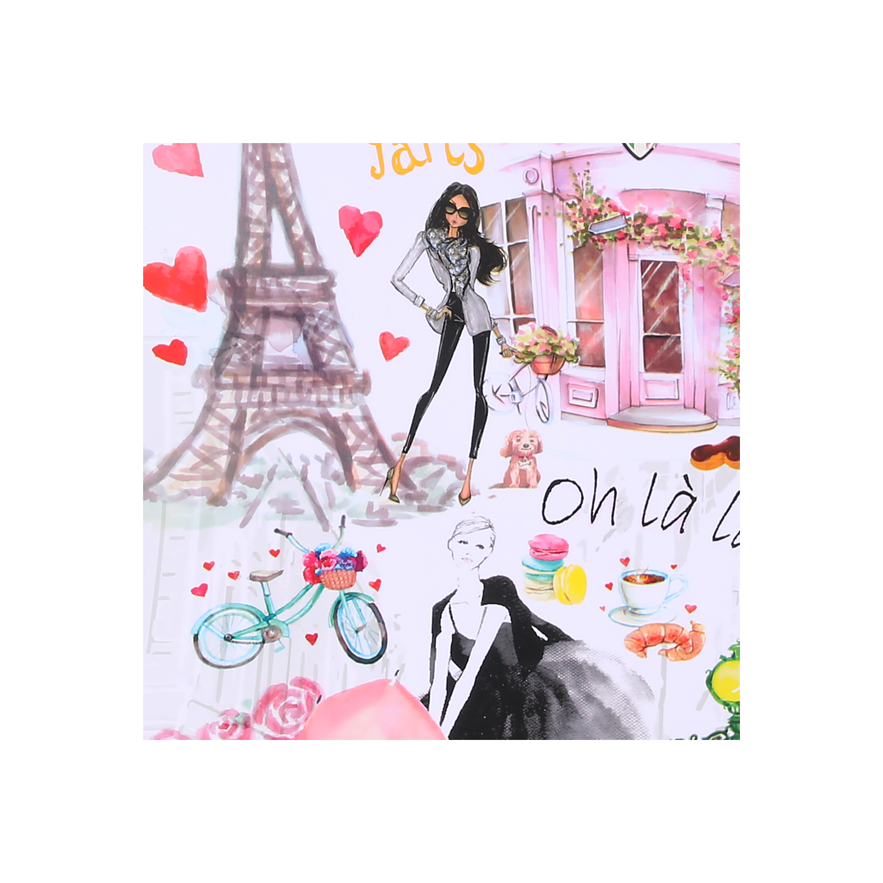 TUCCI Italy PARIS LOVE ART (20", 24", 28") Luggage Suitcase Set