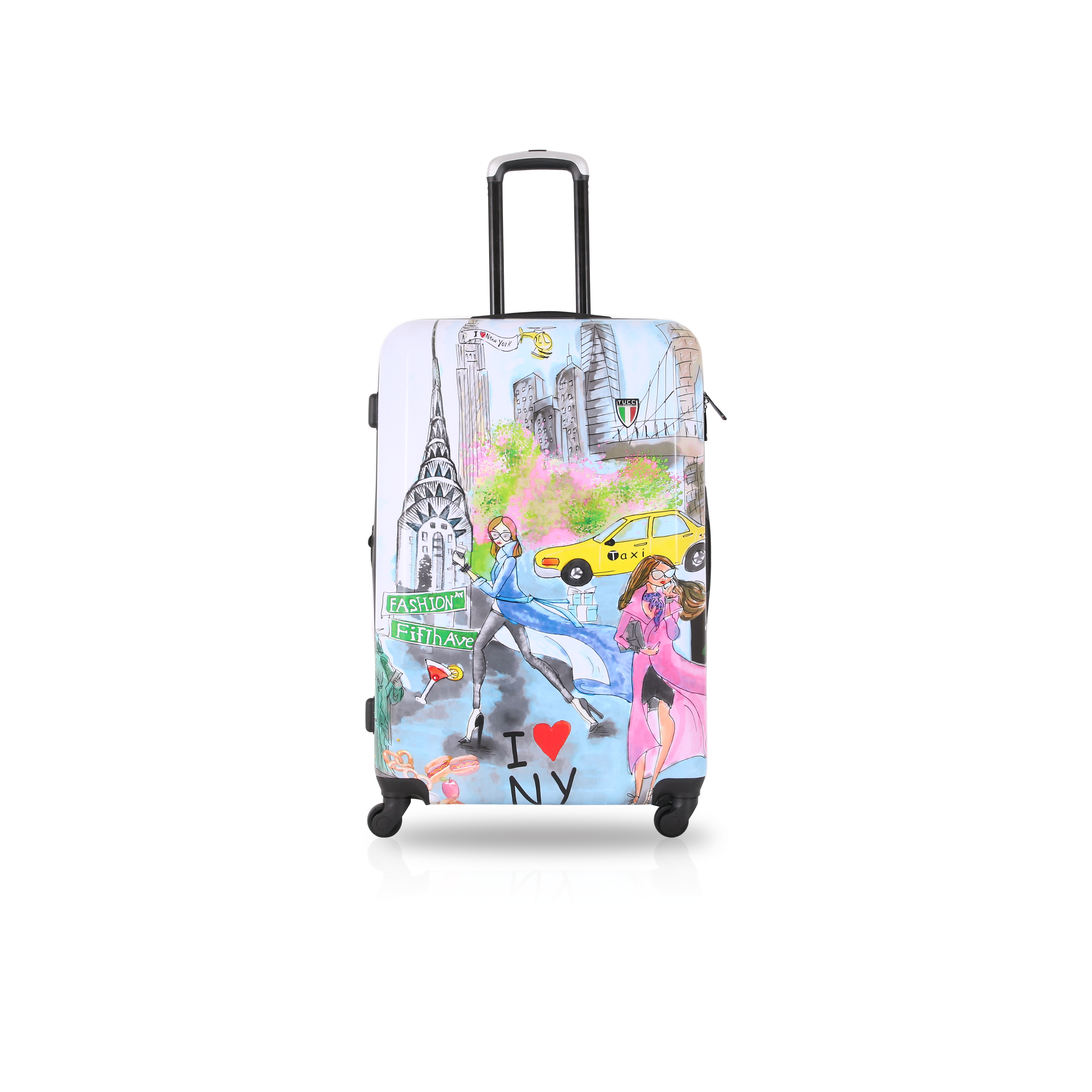 TUCCI Italy NEW YORK LOVE 20" Travel Luggage Suitcase