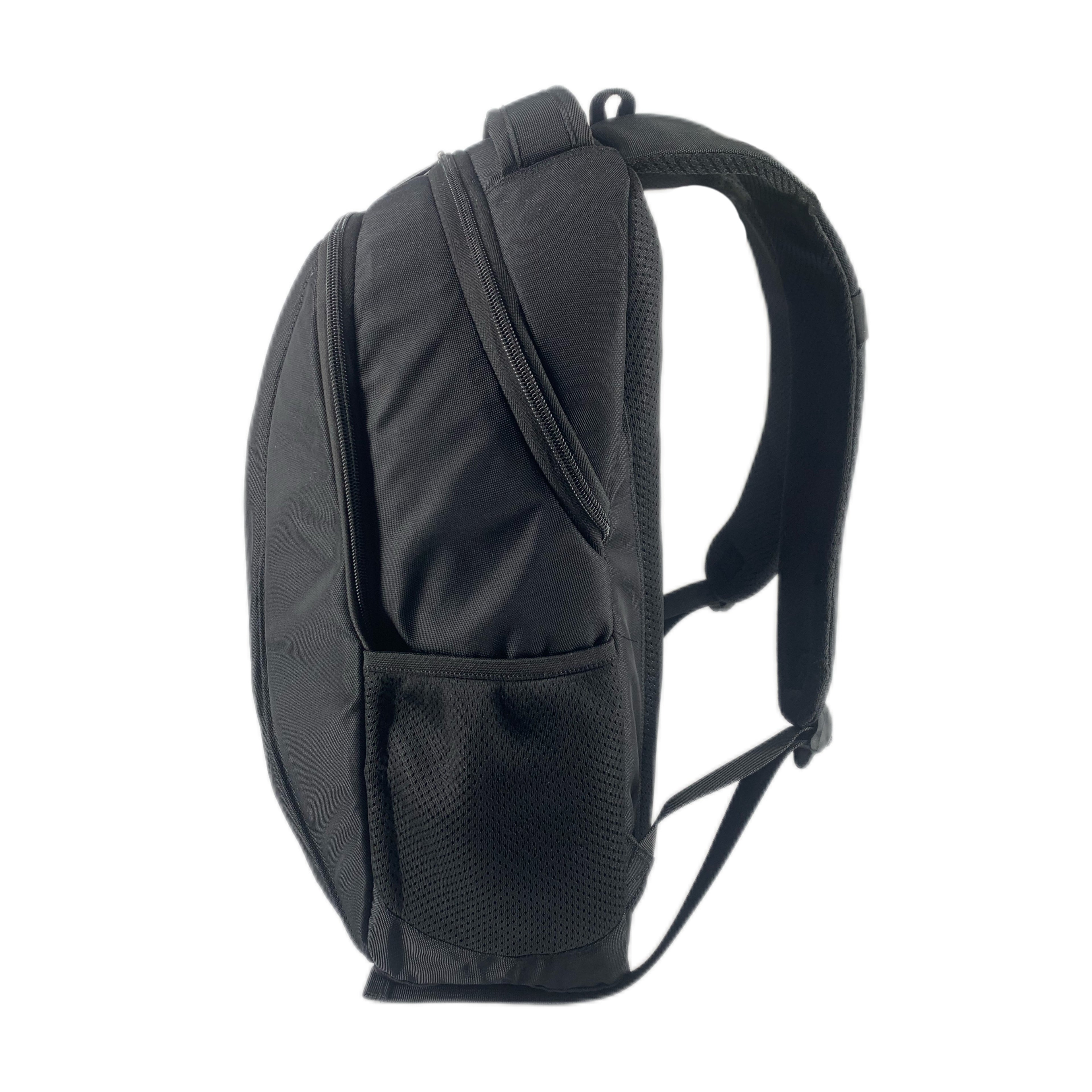 TUCCI Italy Dynamo 17.7" Backpack – Black, Lightweight Daily Pack with Laptop Compartment, Organizer Pockets, Water Bottle Storage