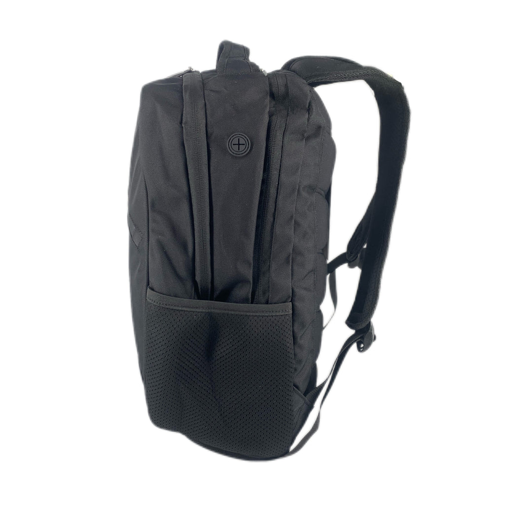 TUCCI Italy CityRider 17.7" Backpack, Multi-Compartment, Laptop & Bottle Pockets, Black