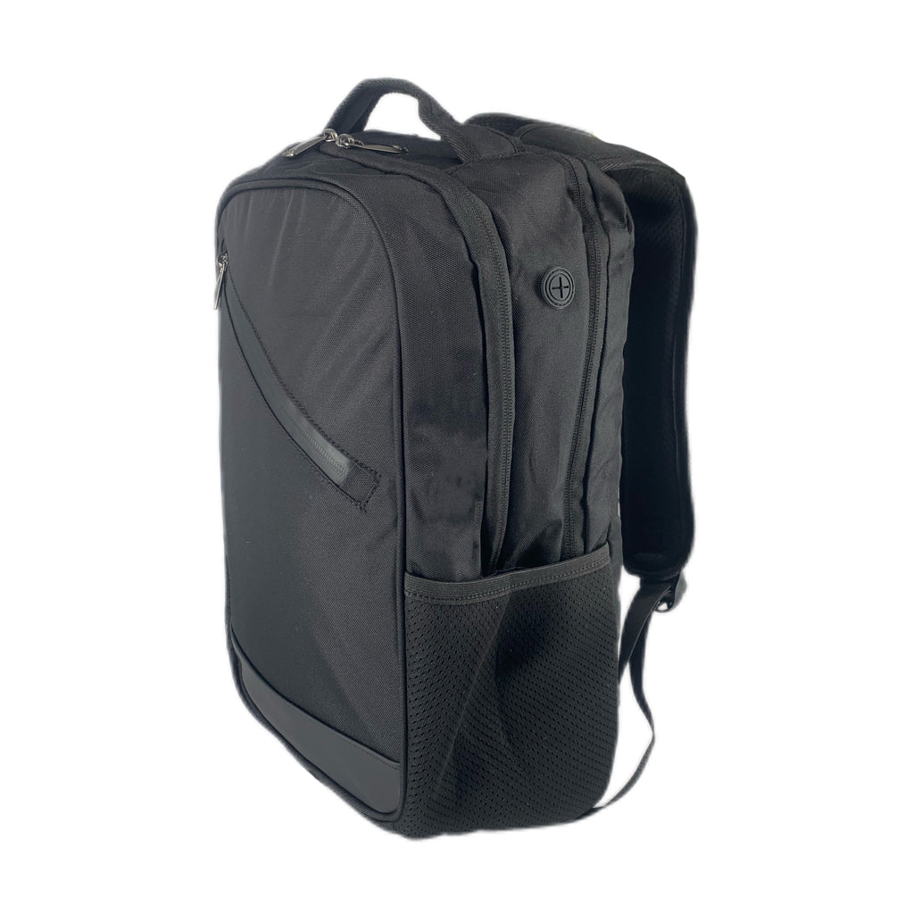 TUCCI Italy CityRider 17.7" Backpack, Multi-Compartment, Laptop & Bottle Pockets, Black
