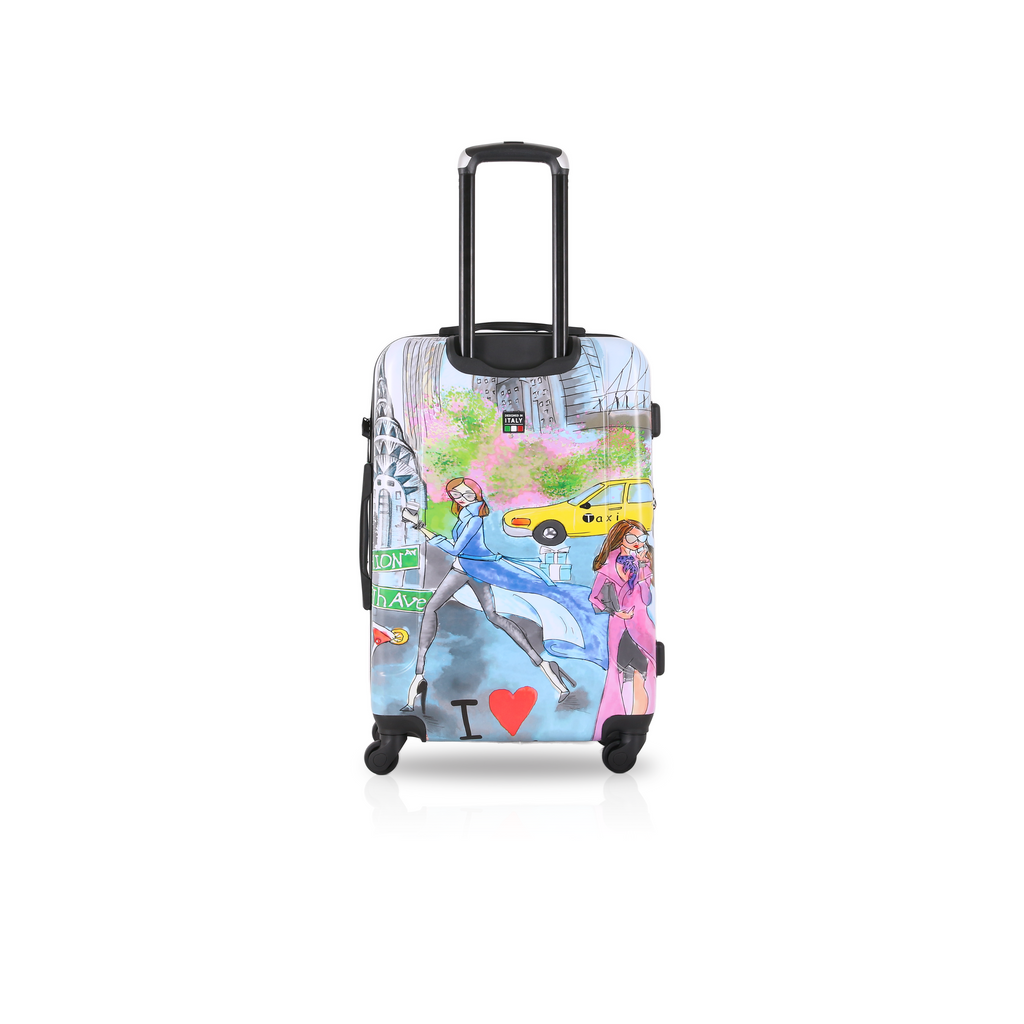 TUCCI Italy NEW YORK LOVE 20" Travel Luggage Suitcase