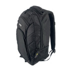 TUCCI Italy Cyclist 18.11" Backpack – Black, Laptop Compartment, Air‑Hole Front Pocket, Headphone Port, Mesh Bottle Pockets