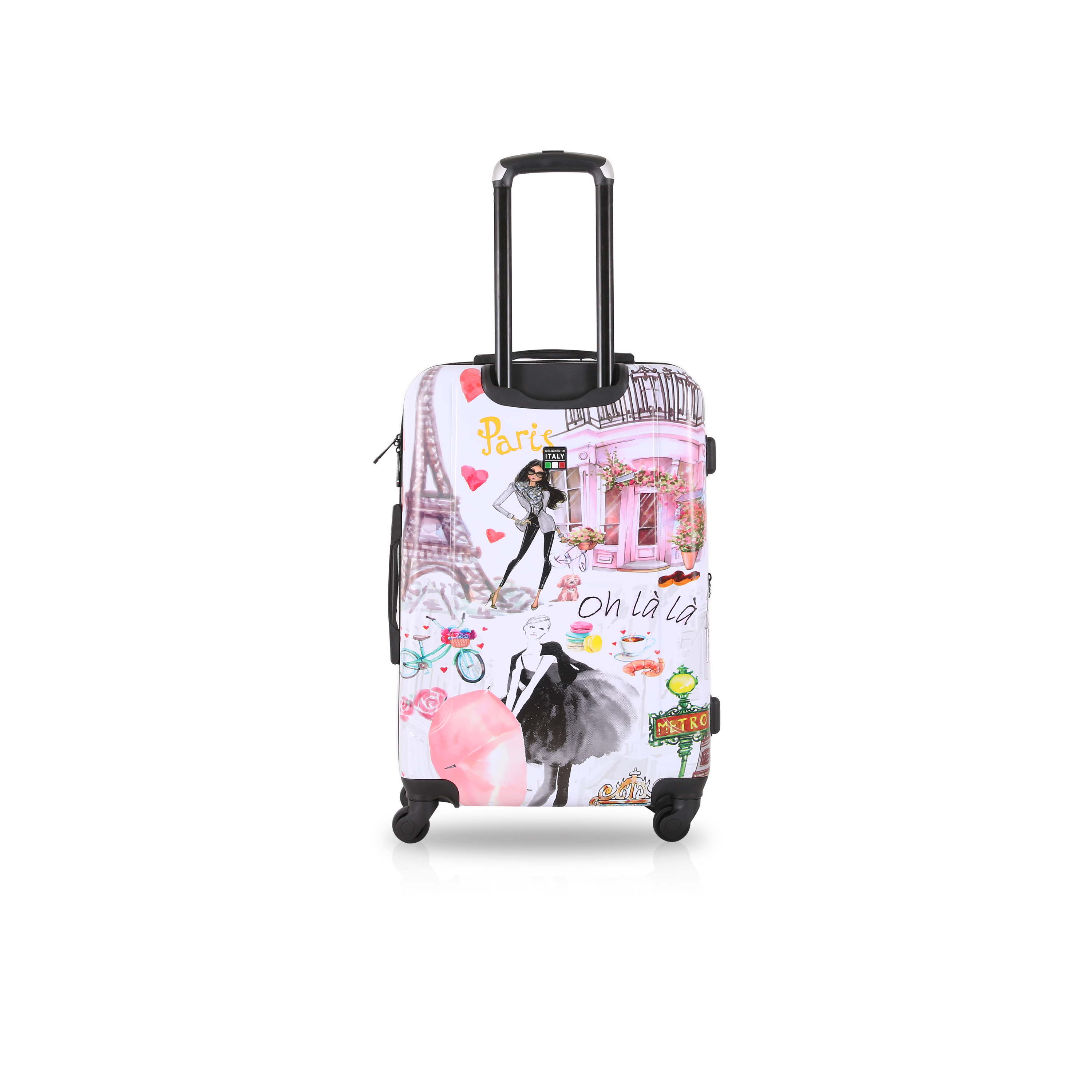 TUCCI Italy PARIS LOVE ART (20", 24", 28") Luggage Suitcase Set