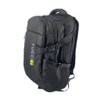 TUCCI Italy HitchHiker 19.7" Backpack – Black, Multi‑Compartment Organizer, Laptop Pocket, Breathable Back, Water Bottle Pockets