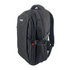 TUCCI Italy Scout 18.11" Backpack – Black, Multi‑Pocket Organizer, Laptop Compartment, Air‑Flow Back Padding, Bottle Mesh Pockets