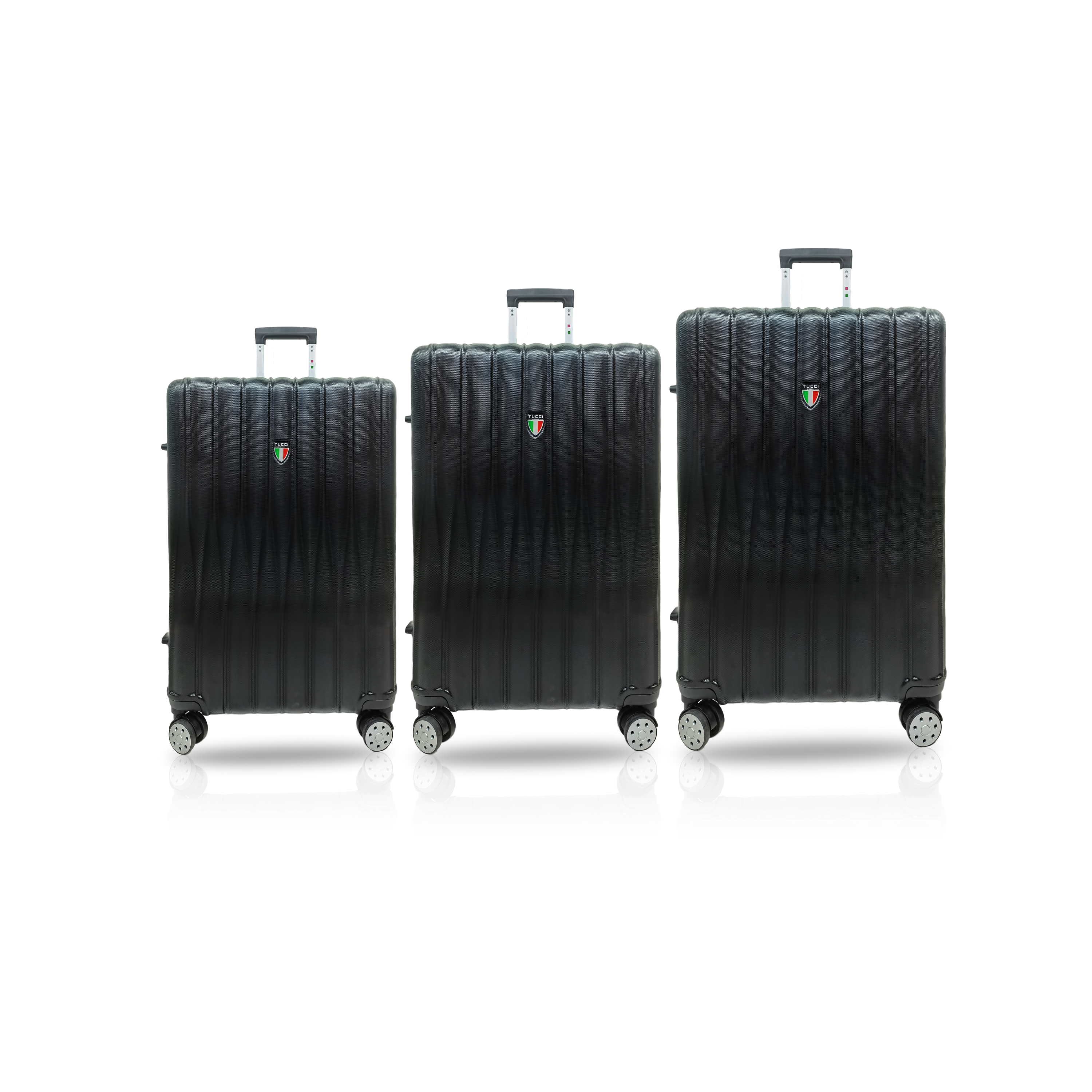 TUCCI Italy BARATRO 3PC Hardside Luggage Set (20", 24", 28")
