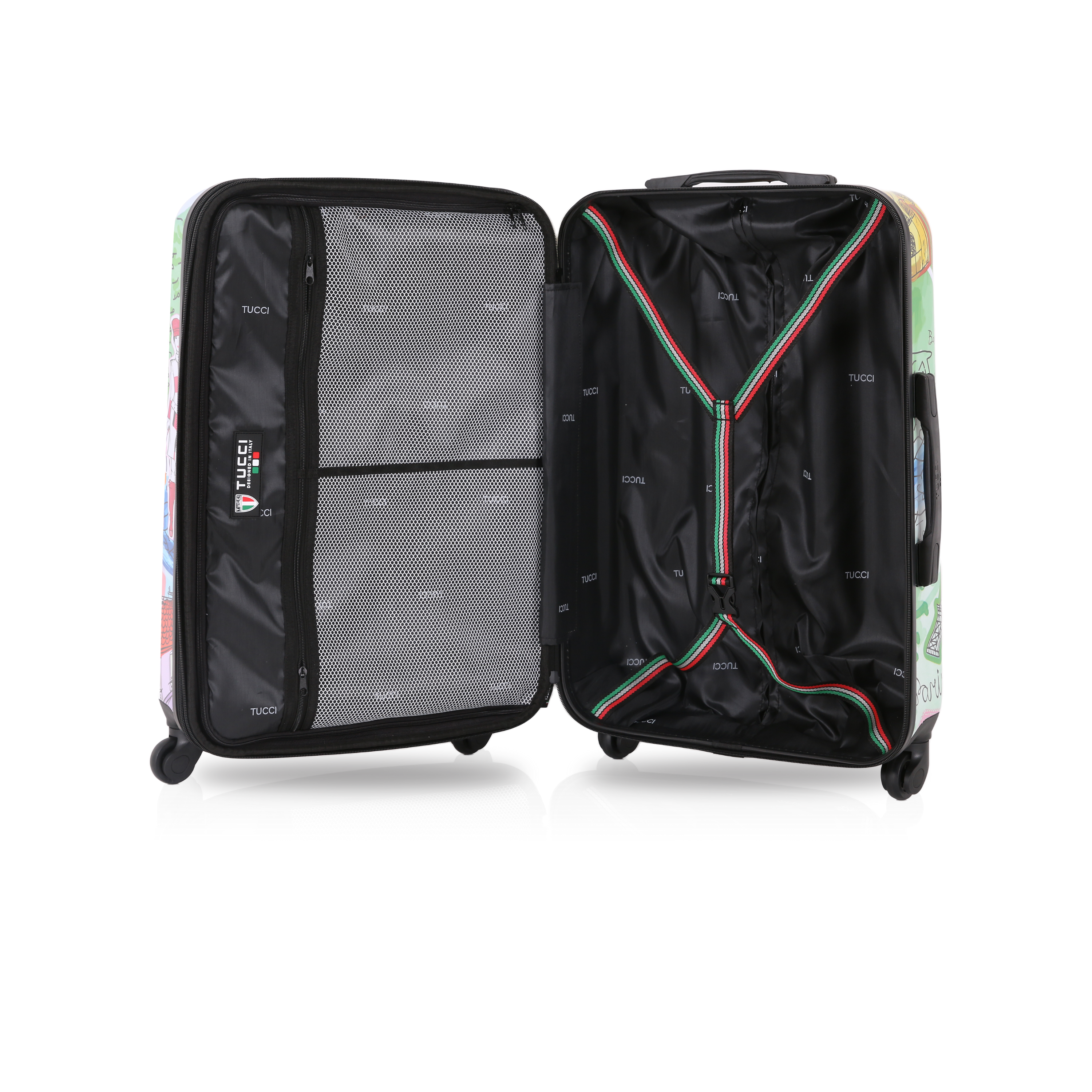 TUCCI Italy J’AIME PARIS (20", 24", 28") 3 PC Travel Luggage Set