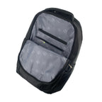 TUCCI Italy Biker 18.9" Backpack – Black, Multi‑Compartment Design, Front Zipper Pocket, Laptop Compartment, Air‑Flow Back Padding
