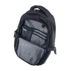 TUCCI Italy Scout 18.11" Backpack – Black, Multi‑Pocket Organizer, Laptop Compartment, Air‑Flow Back Padding, Bottle Mesh Pockets