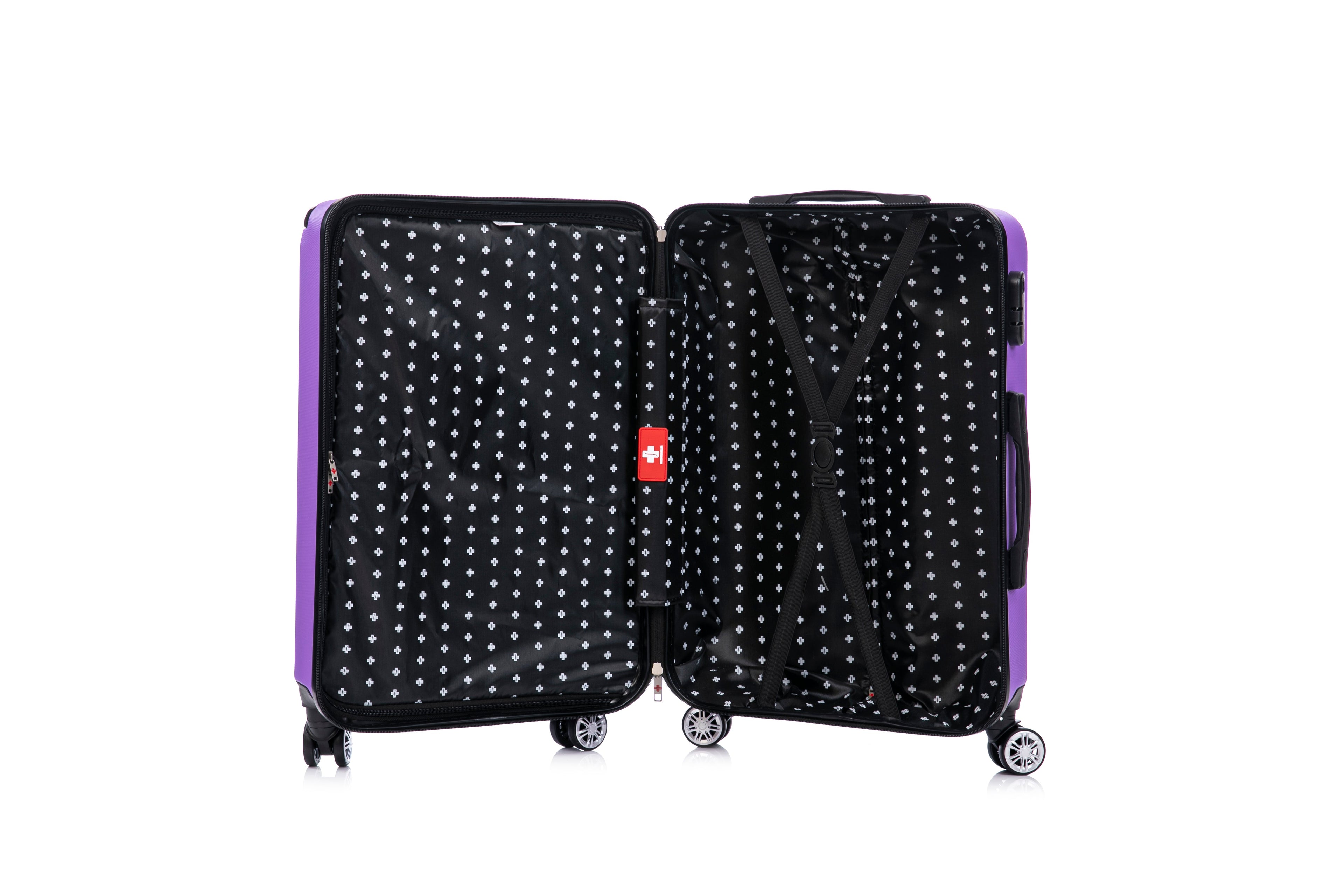 Swiss Traveller Verossa 3-Piece Hardside Spinner Luggage Set, 20/24/28 Inches