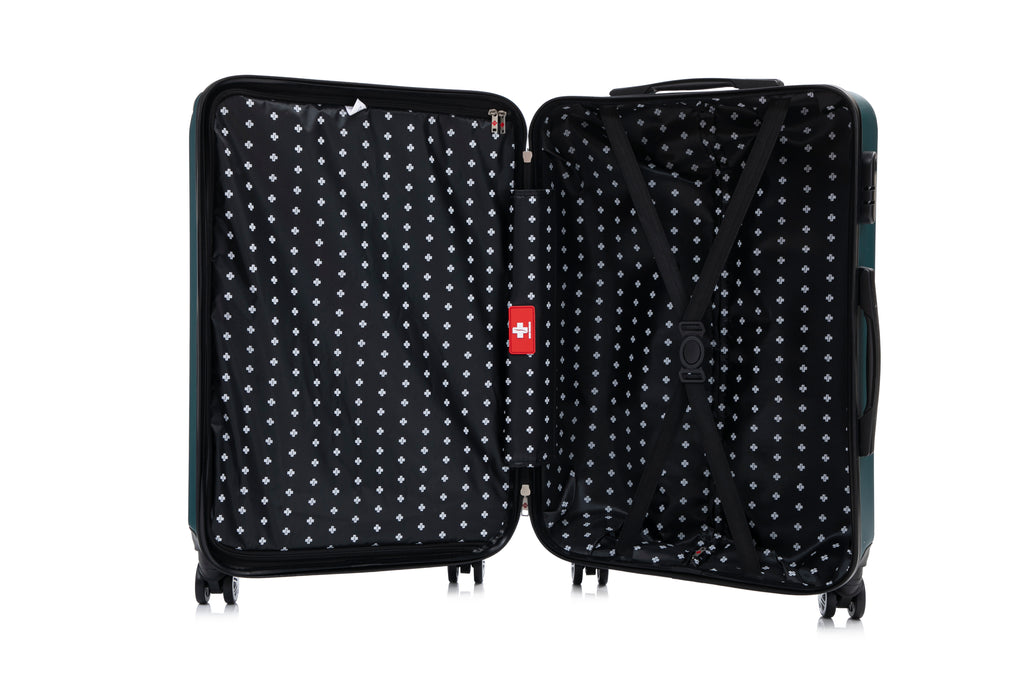 Swiss Traveller Verossa 3-Piece Hardside Spinner Luggage Set, 20/24/28 Inches