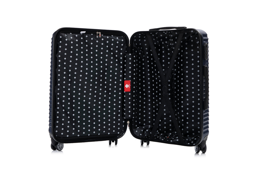 Swiss Traveller Shellar 3-Piece Hardside Spinner Luggage Set, 20/24/28 Inches