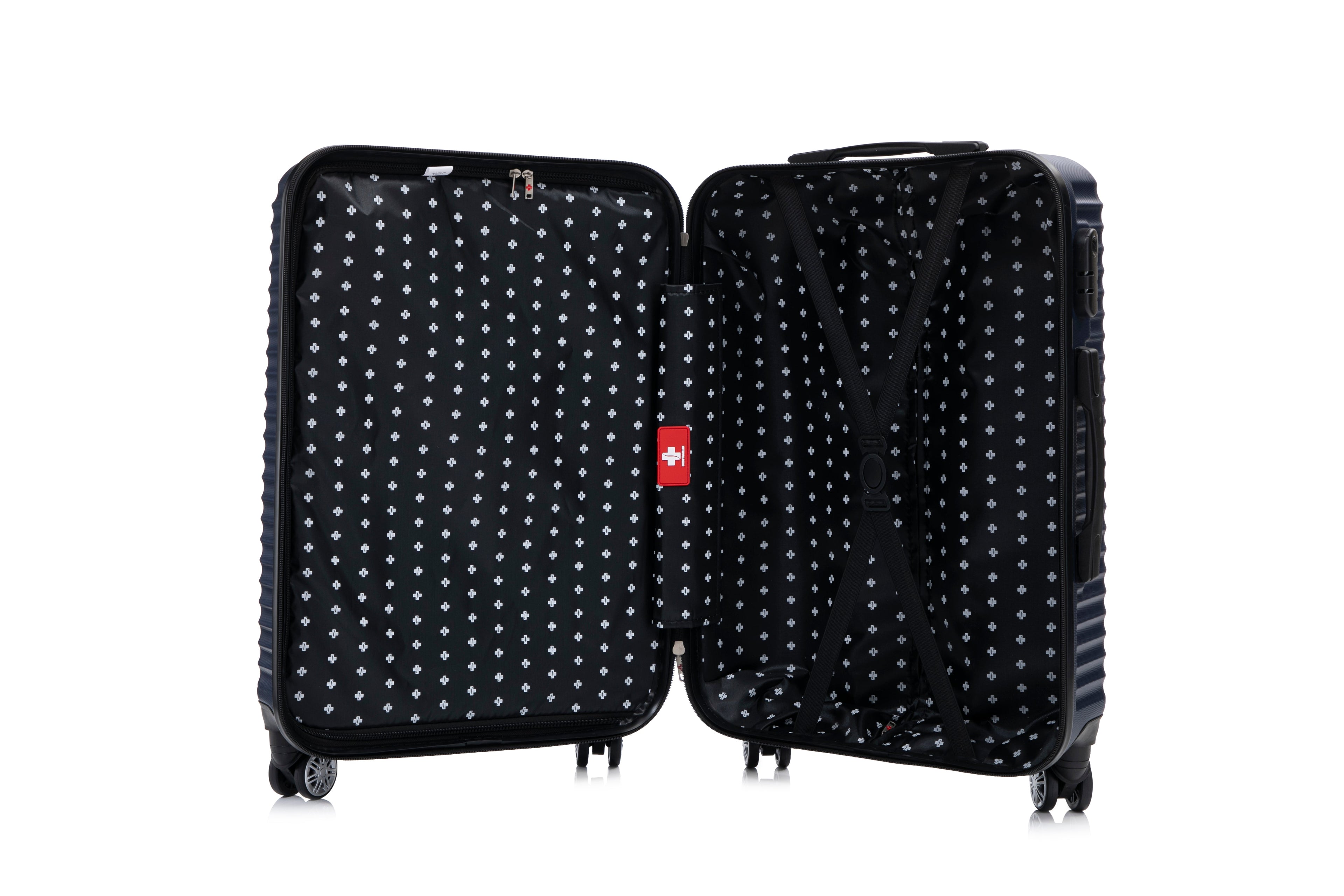 Swiss Traveller Shellar 3-Piece Hardside Spinner Luggage Set, 20/24/28 Inches