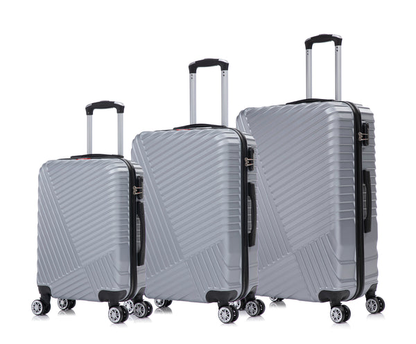 Swiss Traveller Steelara 3-Piece Hardside Spinner Luggage Set, 20/24/28 Inches
