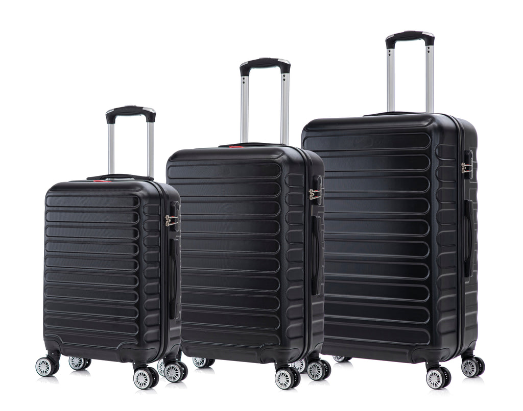 Swiss Traveller Boltarn 3-Piece Hardside Spinner Luggage Set, 20/24/28 Inches