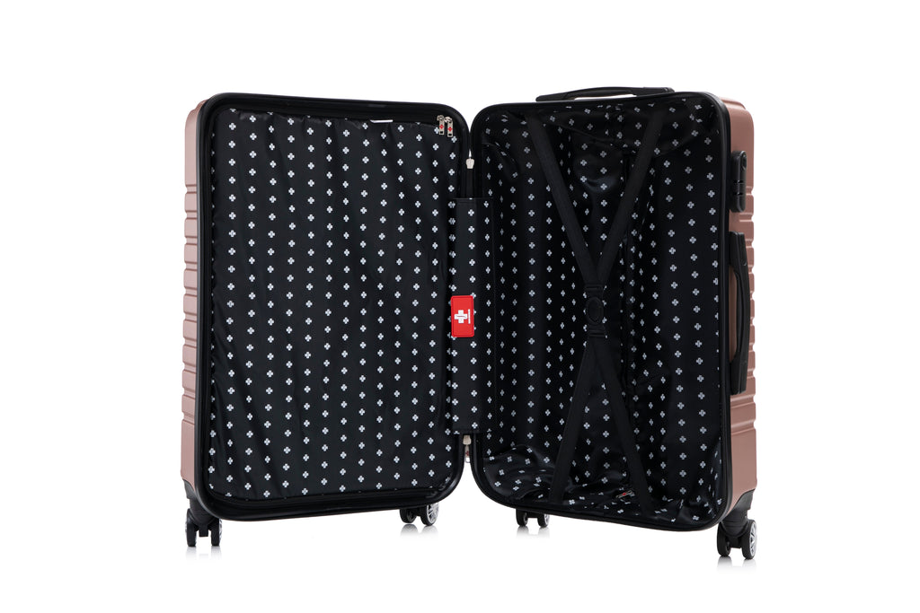 Swiss Traveller Travaro 3-Piece Hardside Spinner Luggage Set, 20/24/28 Inches