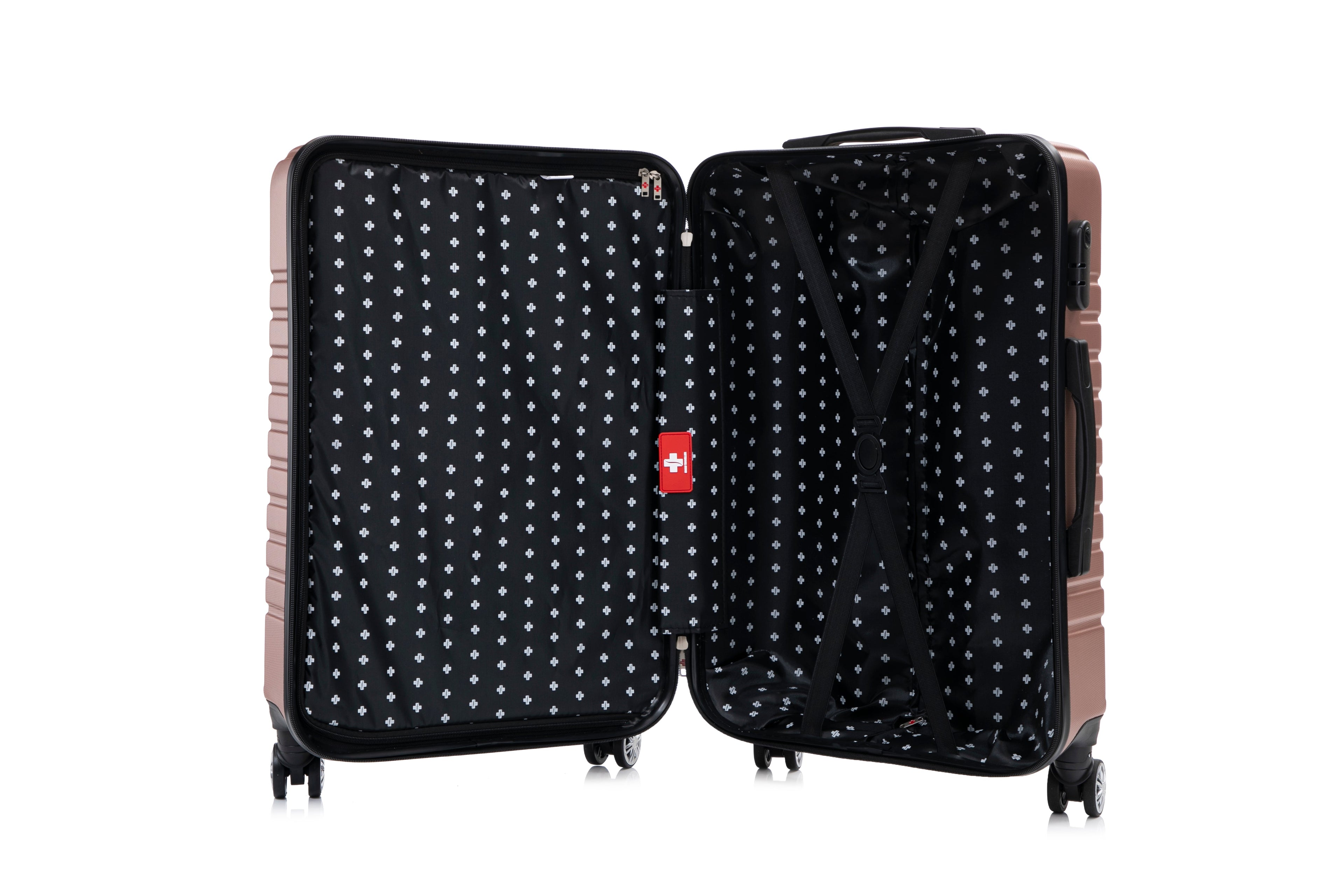 Swiss Traveller Travaro 3-Piece Hardside Spinner Luggage Set, 20/24/28 Inches