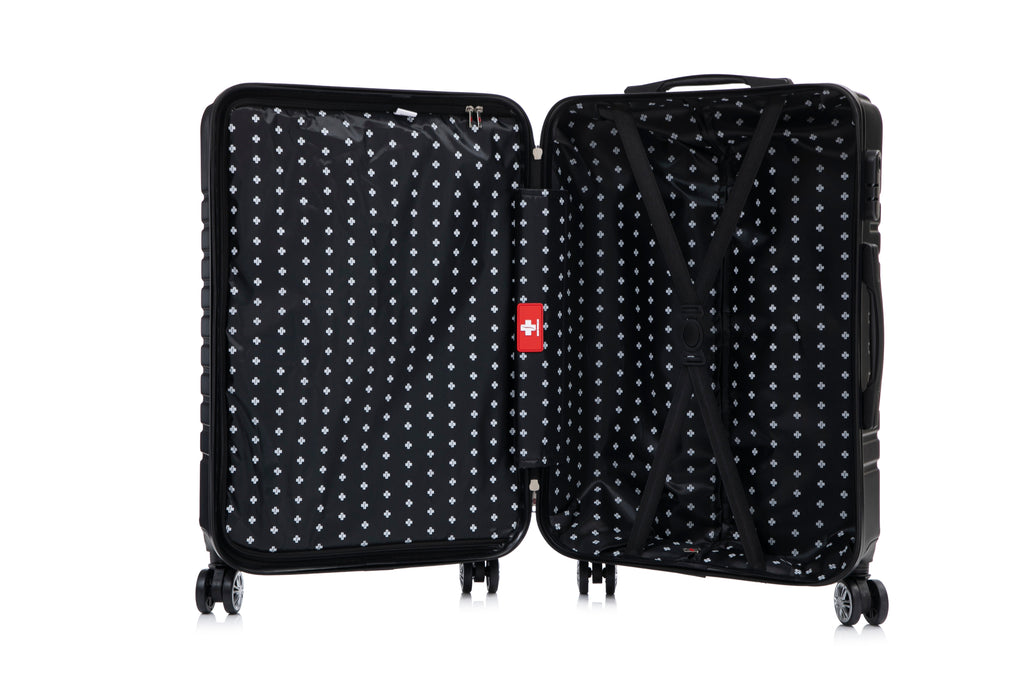 Swiss Traveller Travaro 3-Piece Hardside Spinner Luggage Set, 20/24/28 Inches