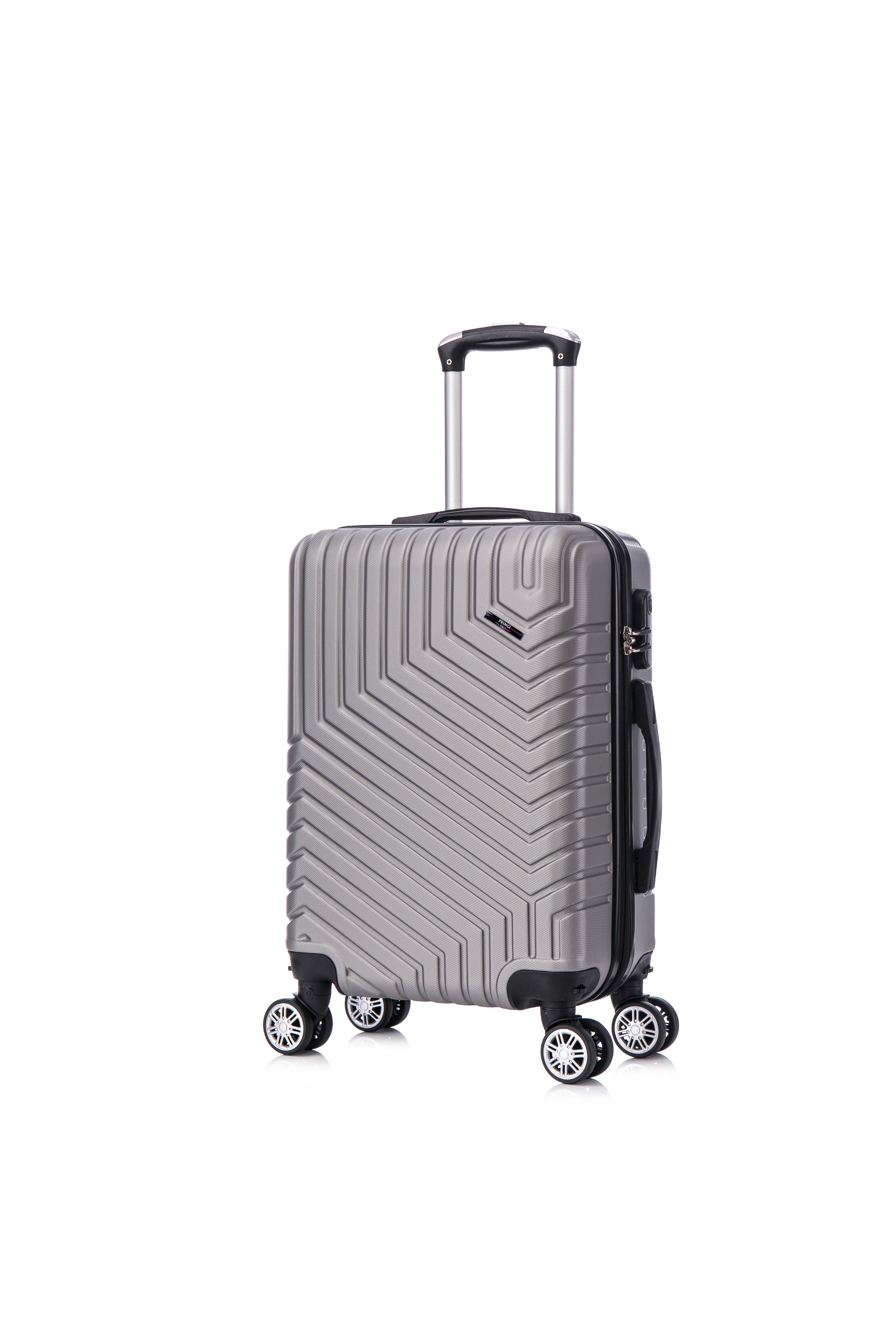 Tucci Primo Italy Resistenza 3-Piece Expandable Hardside Luggage Set with Spinner Wheels & Built-in Lock, Lightweight ABS Suitcases, 20"/26"/30"