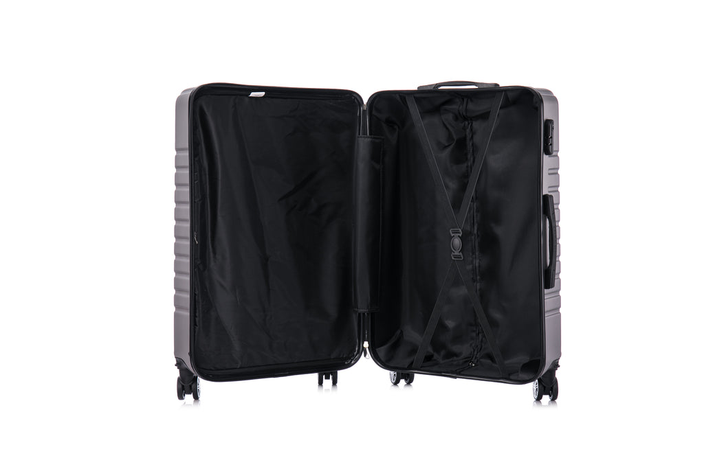 Tucci Primo Italy Resistenza 3-Piece Expandable Hardside Luggage Set with Spinner Wheels & Built-in Lock, Lightweight ABS Suitcases, 20"/26"/30"