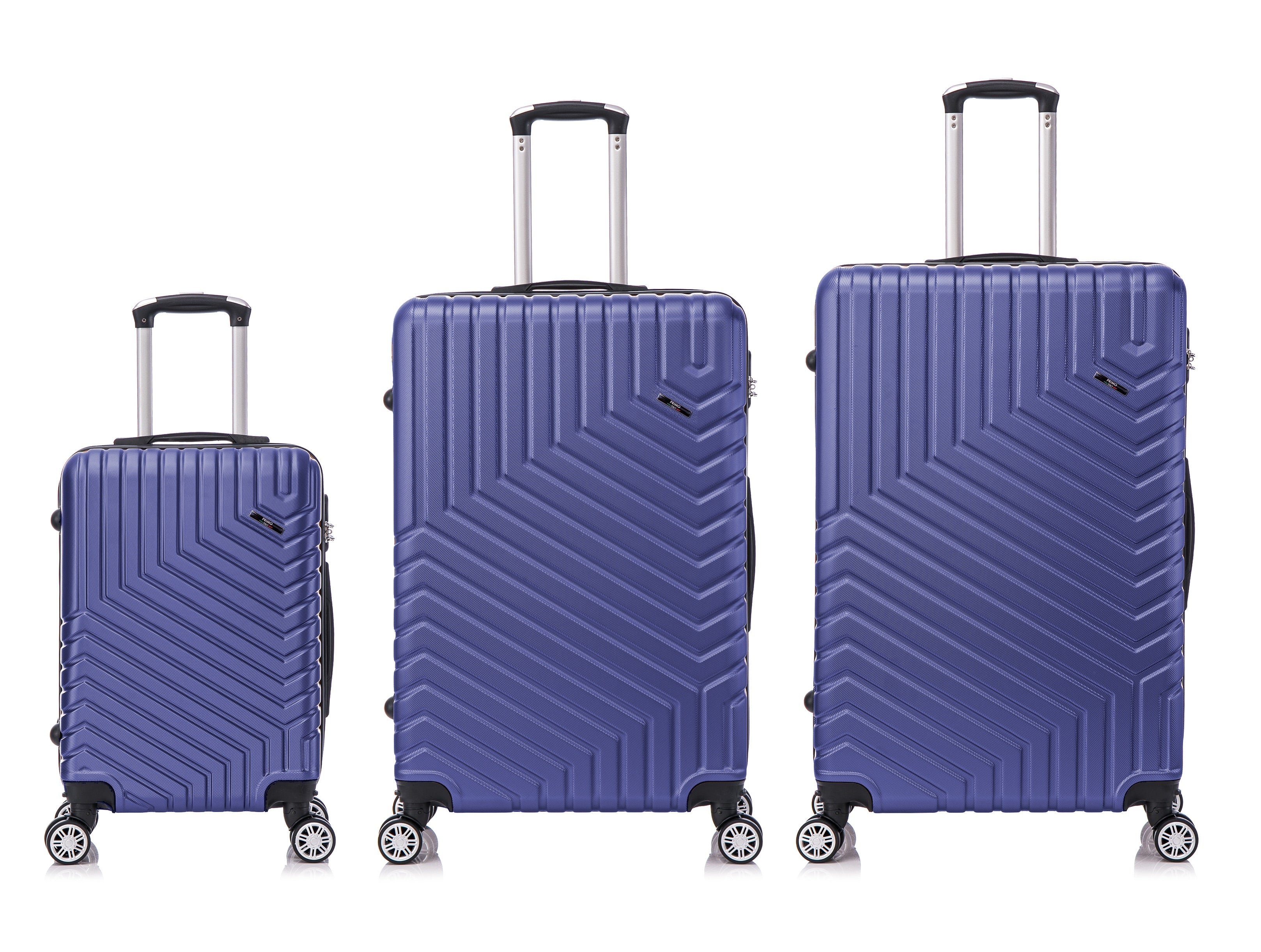 Tucci Primo Italy Resistenza 3-Piece Expandable Hardside Luggage Set with Spinner Wheels & Built-in Lock, Lightweight ABS Suitcases, 20"/26"/30"