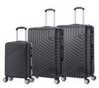 Tucci Primo Italy Resistenza 3-Piece Expandable Hardside Luggage Set with Spinner Wheels & Built-in Lock, Lightweight ABS Suitcases, 20"/26"/30"