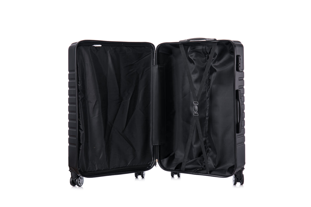 Tucci Primo Italy Resistenza 3-Piece Expandable Hardside Luggage Set with Spinner Wheels & Built-in Lock, Lightweight ABS Suitcases, 20"/26"/30"