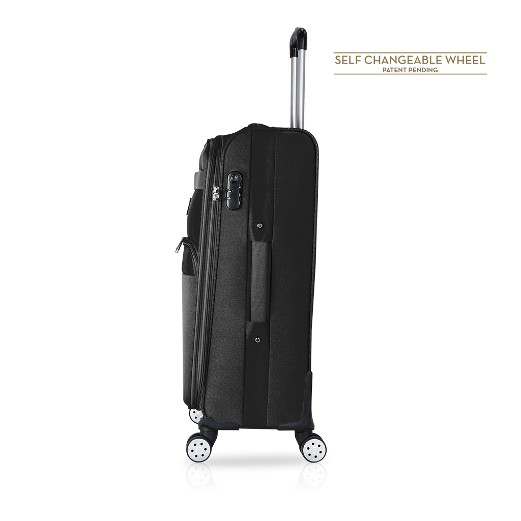 TUCCI Italy MENORI 20" Softside Carry On Suitcase for Travel