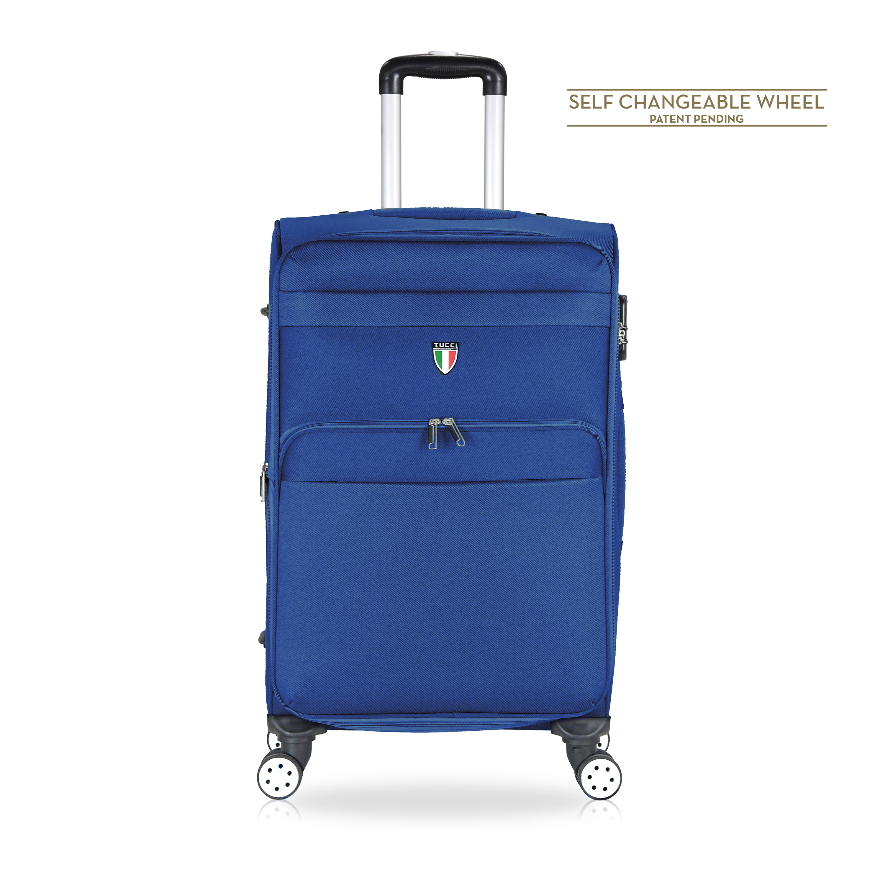 TUCCI Italy MENORI 20" Softside Carry On Suitcase for Travel