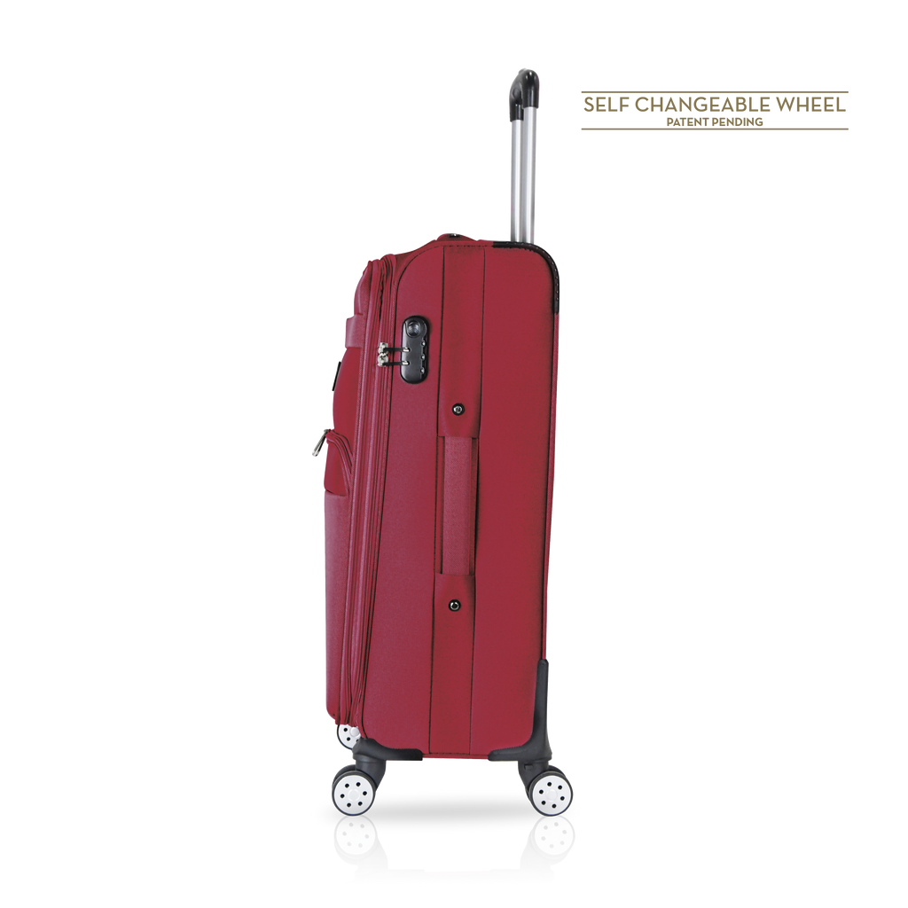 TUCCI Italy MENORI 20" Softside Carry On Suitcase for Travel