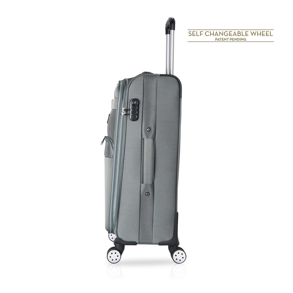 TUCCI Italy MENORI 20" Softside Carry On Suitcase for Travel