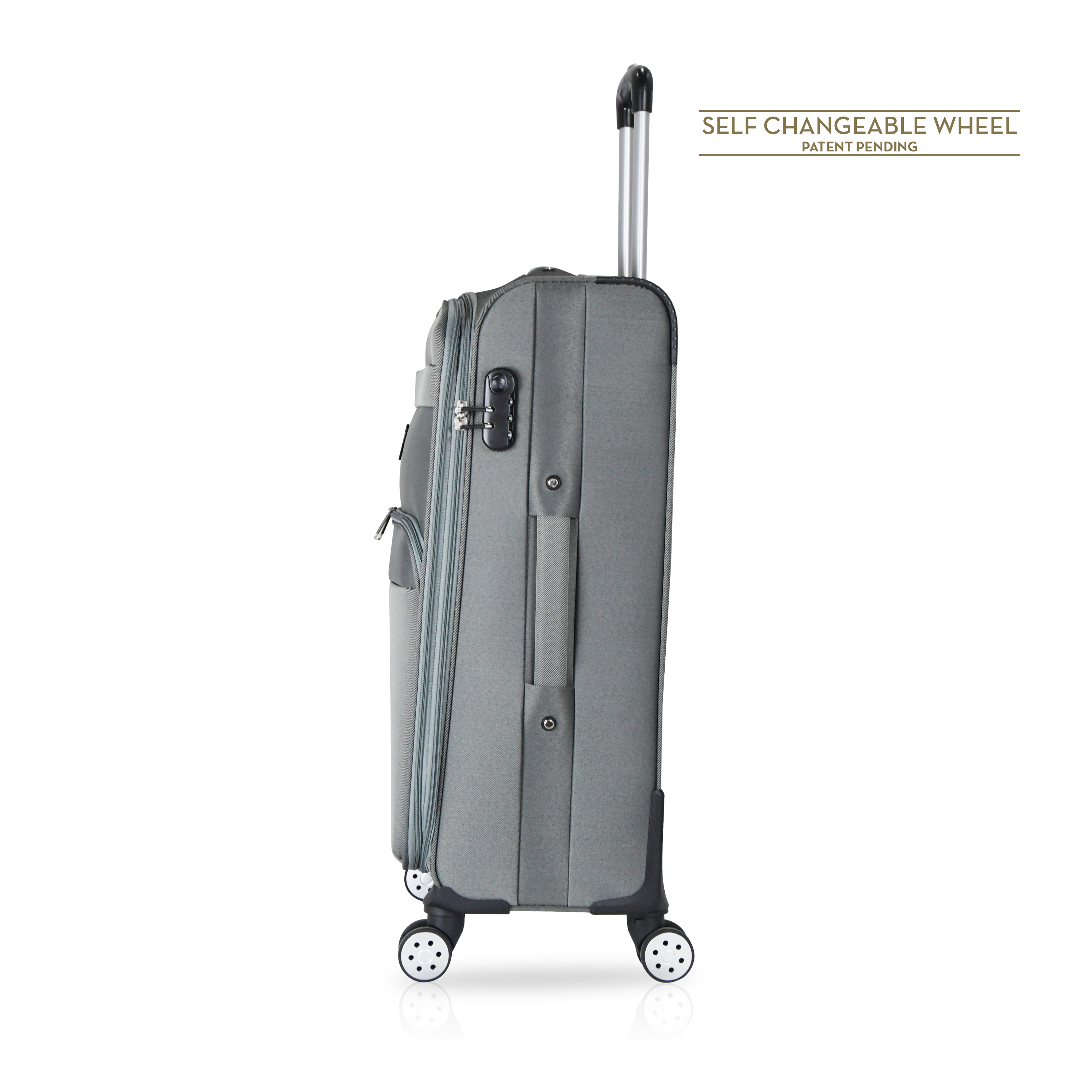 TUCCI Italy MENORI 20" Softside Carry On Suitcase for Travel