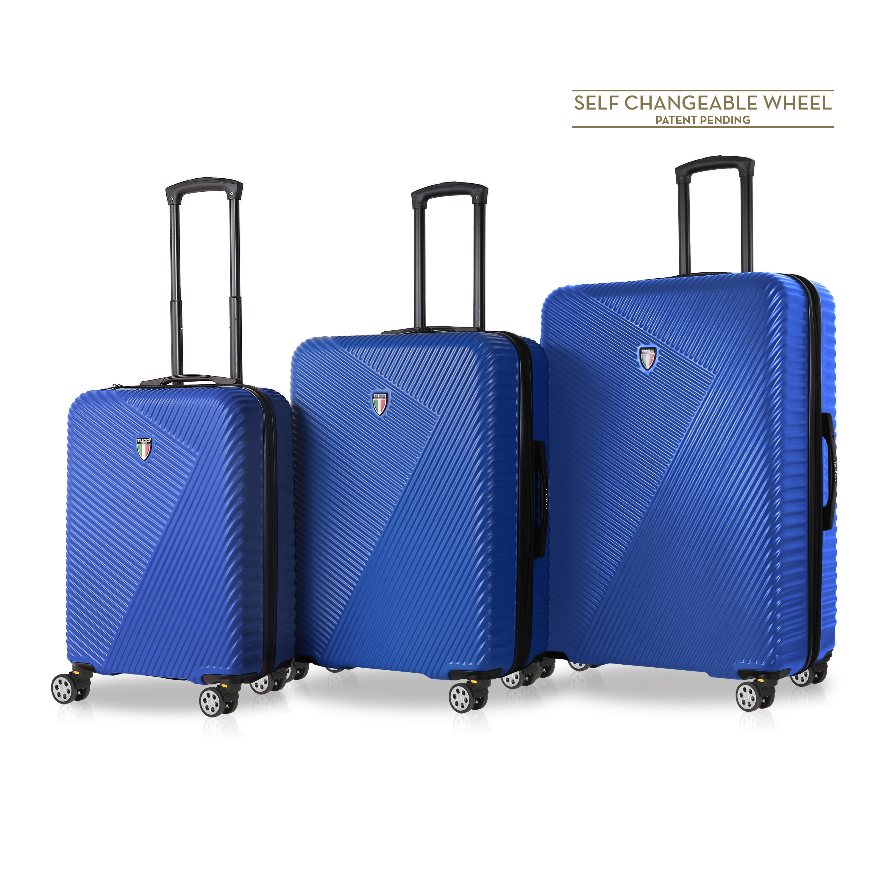 TUCCI Italy TESORO (22", 26", 30") 4-Wheeled Luggage Travel Suitcase