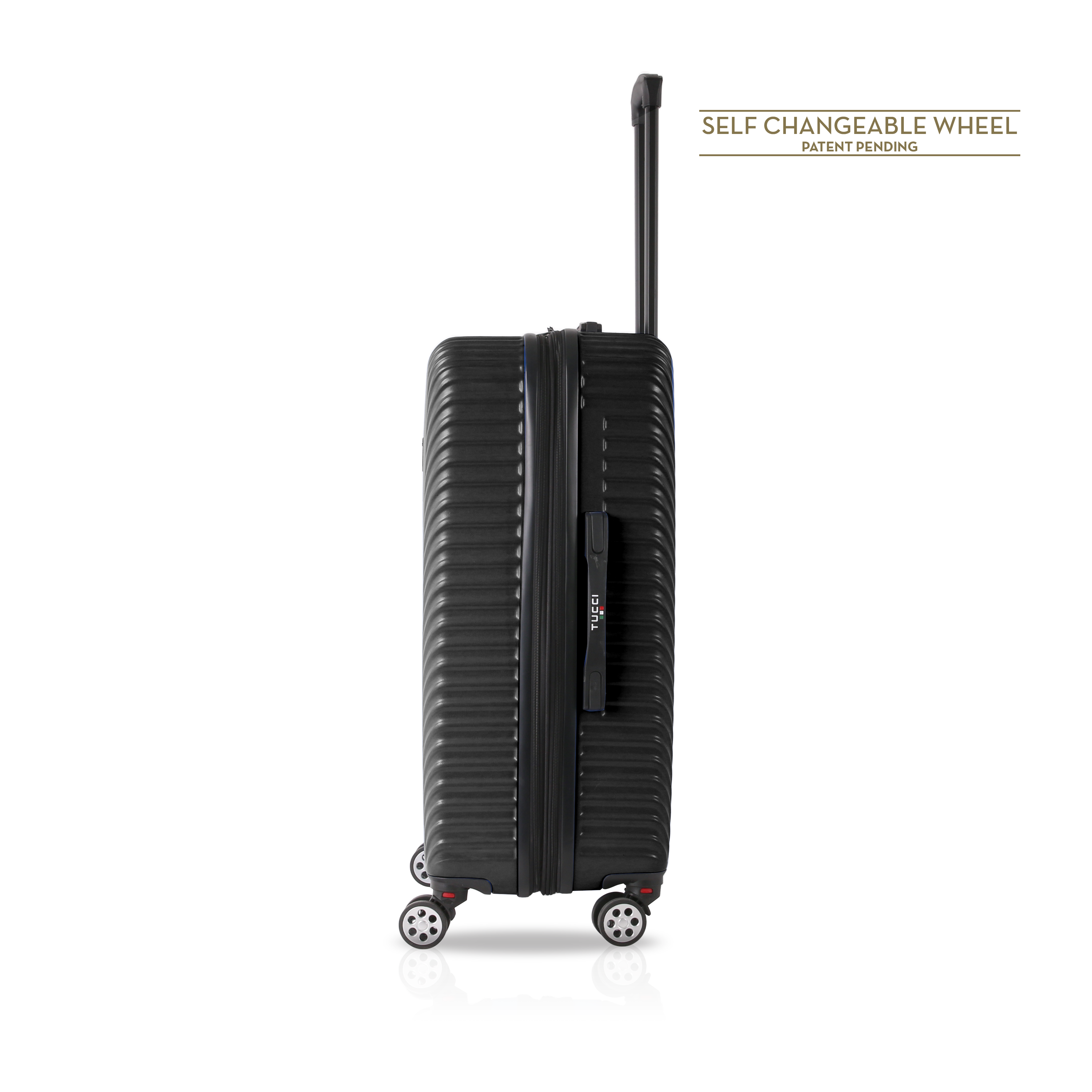 TUCCI Italy TESORO (22", 26", 30") 4-Wheeled Luggage Travel Suitcase