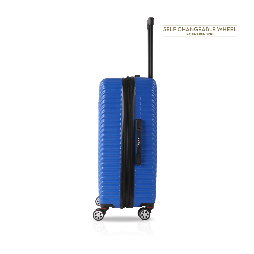 TUCCI Italy TESORO (22", 26", 30") 4-Wheeled Luggage Travel Suitcase