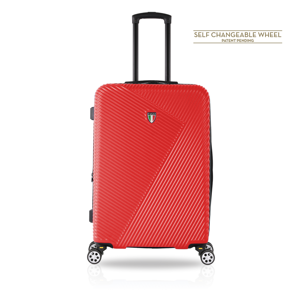TUCCI Italy TESORO (22", 26", 30") 4-Wheeled Luggage Travel Suitcase