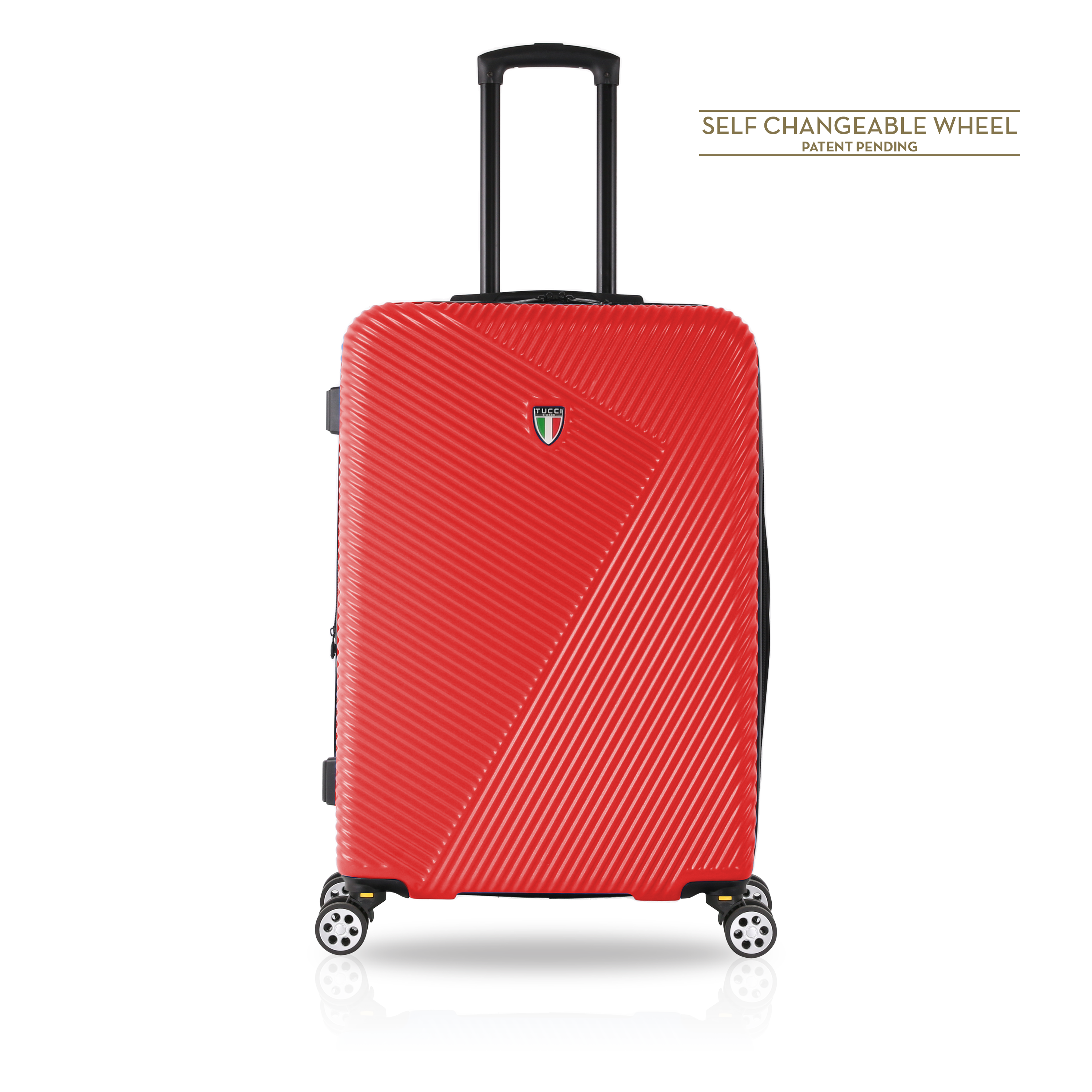 TUCCI Italy TESORO (22", 26", 30") 4-Wheeled Luggage Travel Suitcase