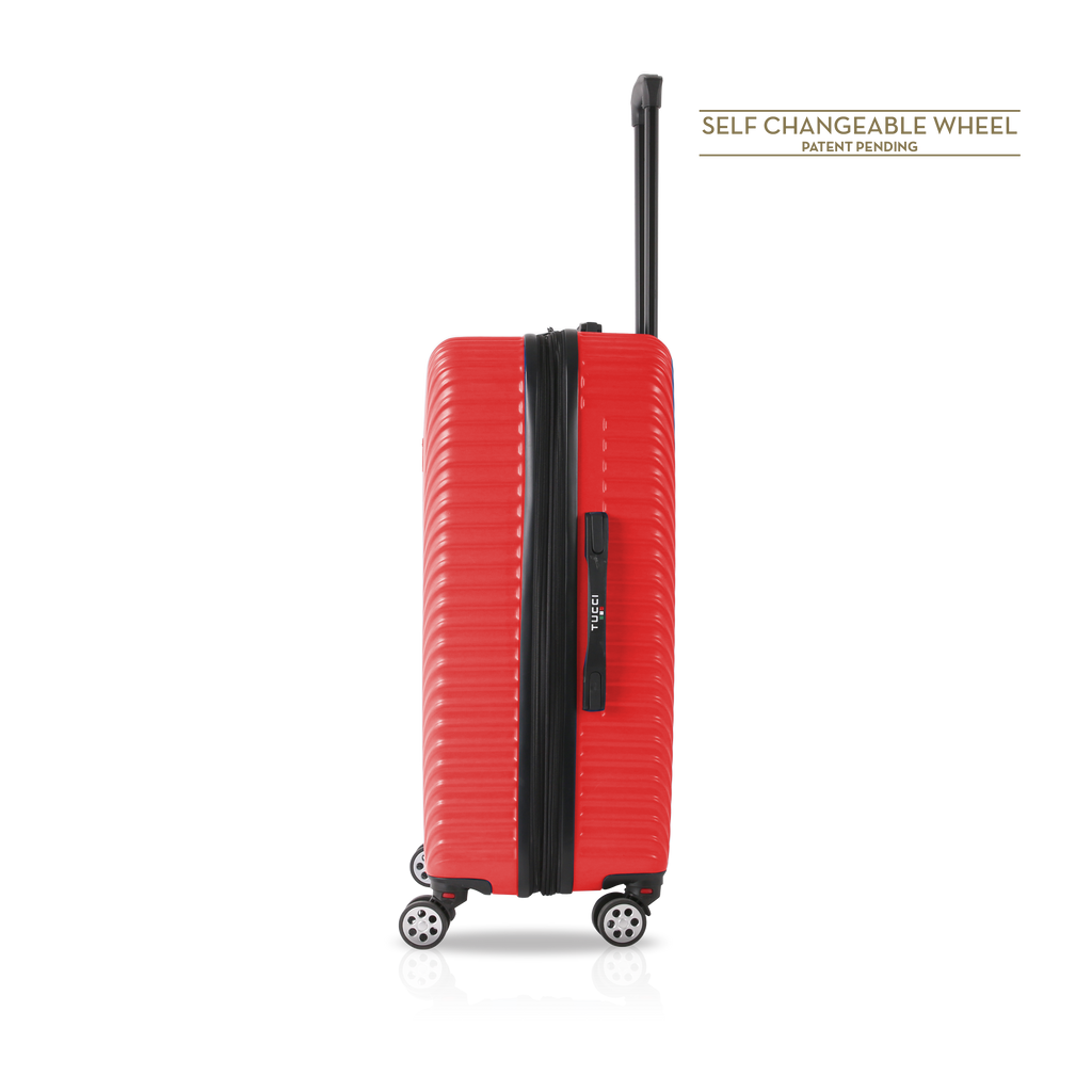 TUCCI Italy TESORO (22", 26", 30") 4-Wheeled Luggage Travel Suitcase