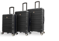 TUCCI Italy LETIZIA (20", 24", 28") Expandable Spinner Wheel Suitcase Black