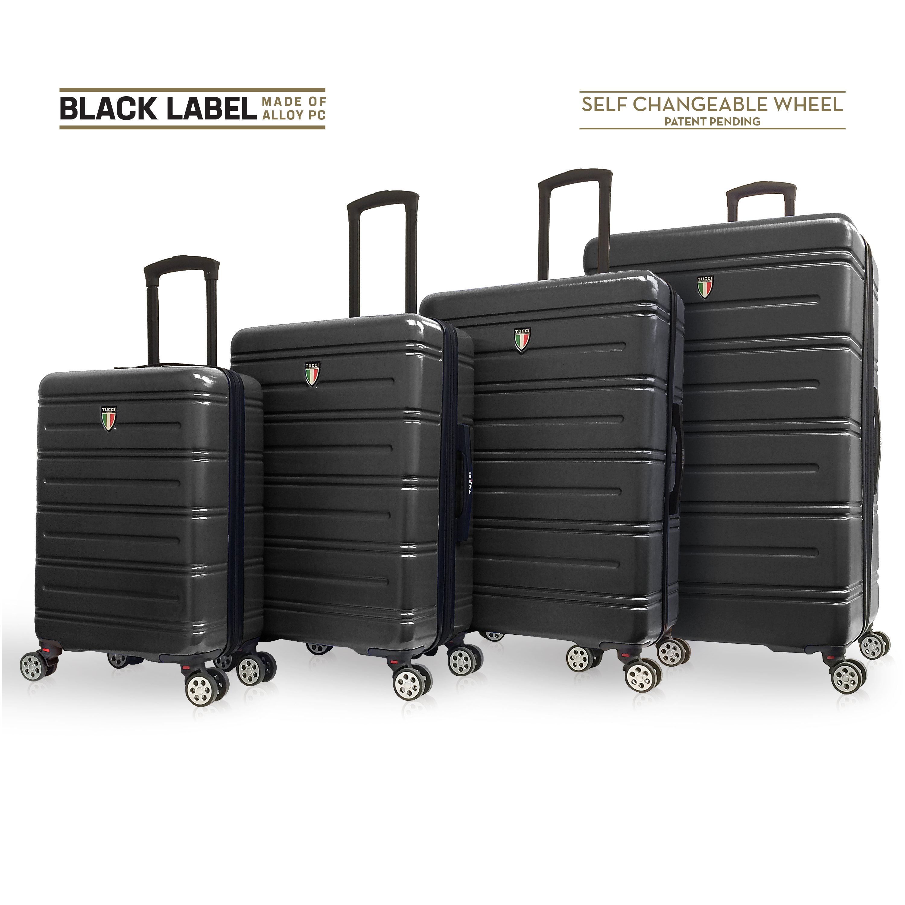 TUCCI Italy LETIZIA (20", 24", 28", 32") Expandable Spinner Wheel Suitcase