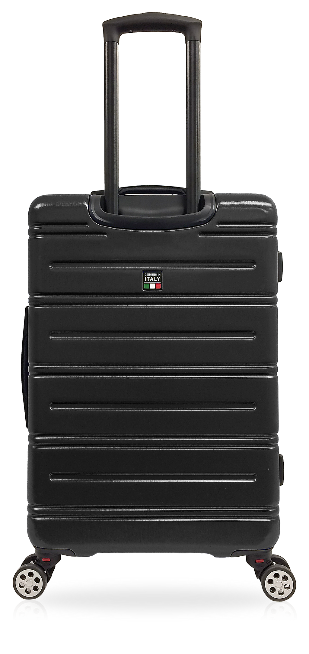 TUCCI Italy LETIZIA (20", 24", 28") Expandable Spinner Wheel Suitcase Black