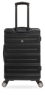 TUCCI Italy LETIZIA (20", 24", 28") Expandable Spinner Wheel Suitcase Black