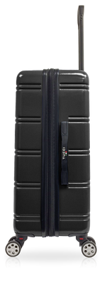 TUCCI Italy LETIZIA (20", 24", 28") Expandable Spinner Wheel Suitcase Black